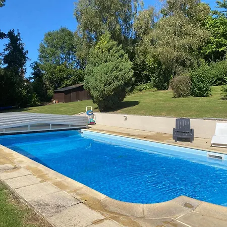 Nyaraló Maison Normande Avec Piscine, Vue Exceptionnelle Gonneville-sur-Mer