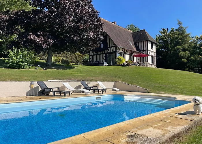 Maison Normande Avec Piscine, Vue Exceptionnelle * Gonneville-sur-Mer